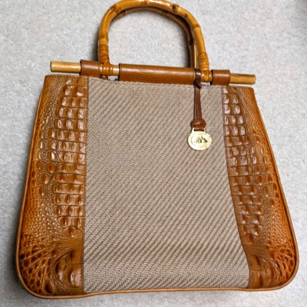 Brahmin Alligator Satchel